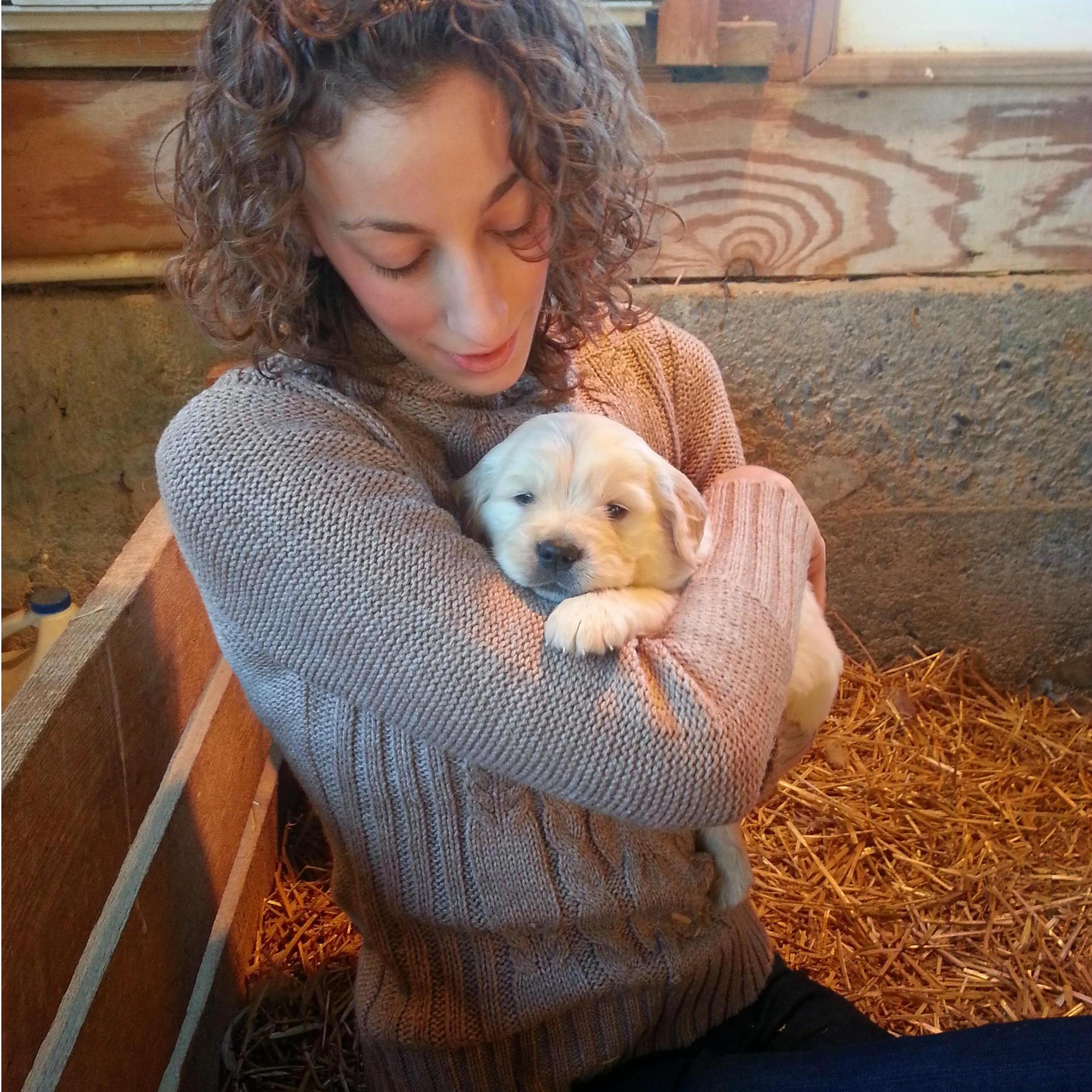 Picking out Milo when he was only 4 weeks old!