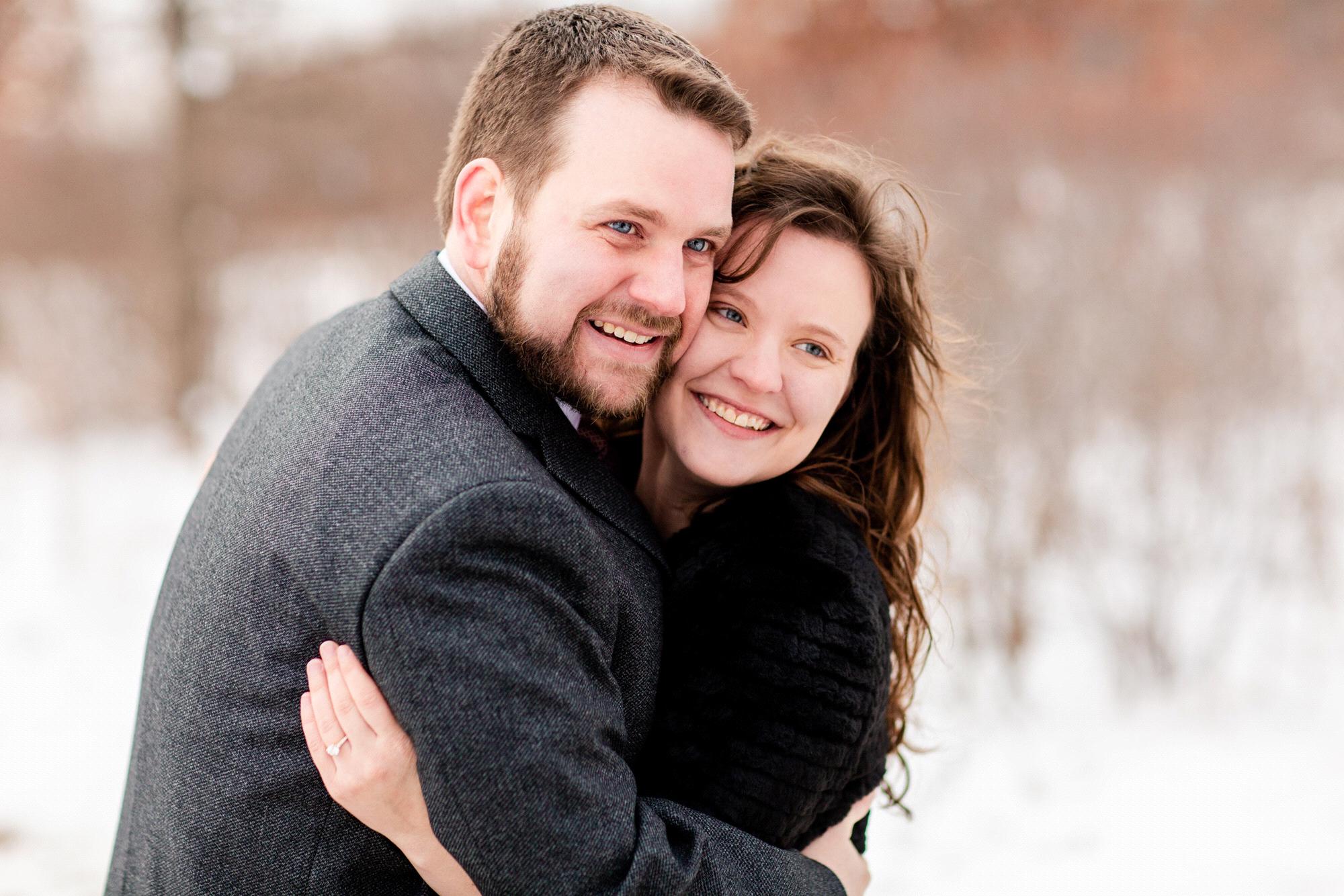Engagement Photos at Silverwood Park in St. Anthony, MN - December 7, 2019 (photo credit: Katzie & Ben Photography)
