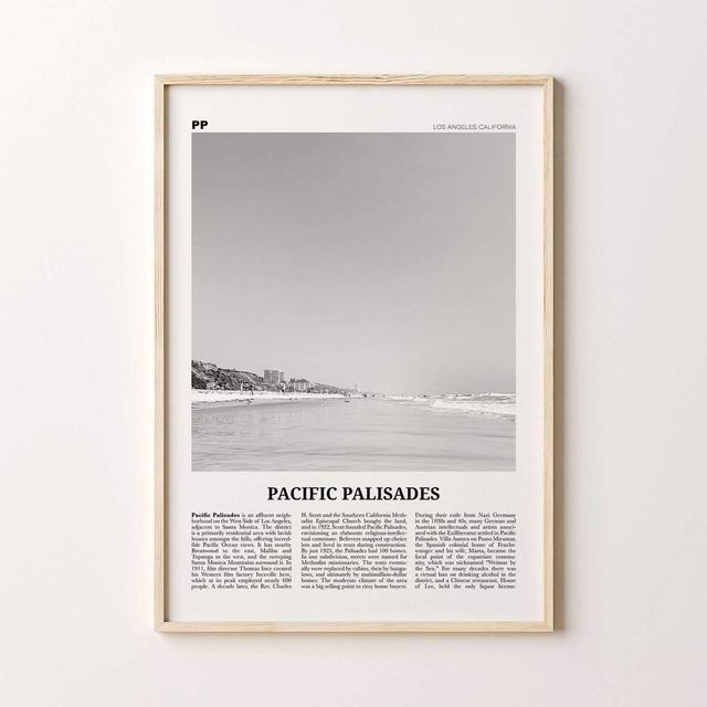 Pacific Palisades Poster 12" x 18"