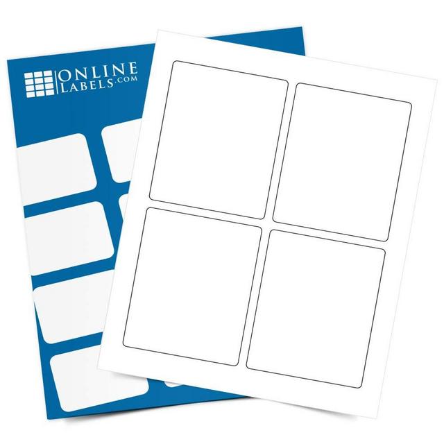 Waterproof Wine Bottle Labels - 3.5 x 4.5 - Pack of 400 Polyester Label Sets, 100 Sheets - Laser Printers - Online Labels