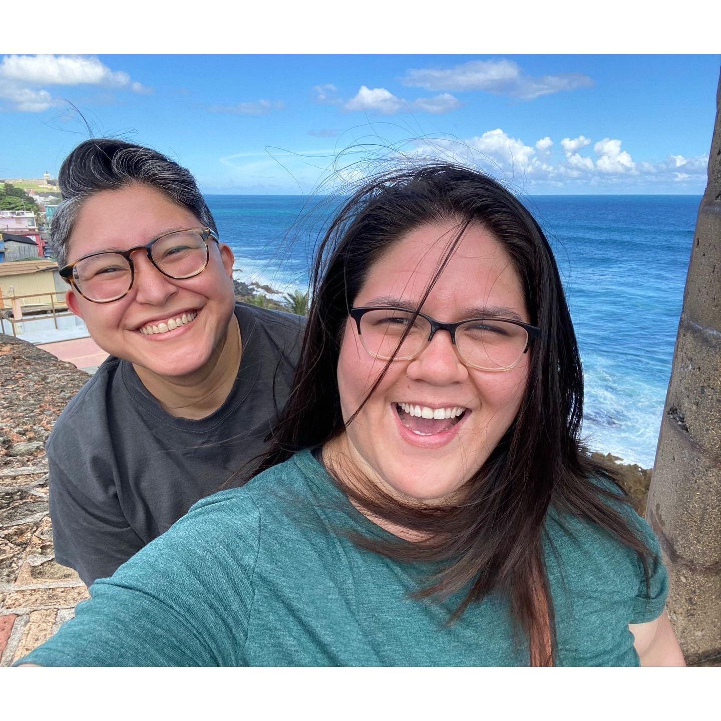 Us having fun in Puerto Rico.