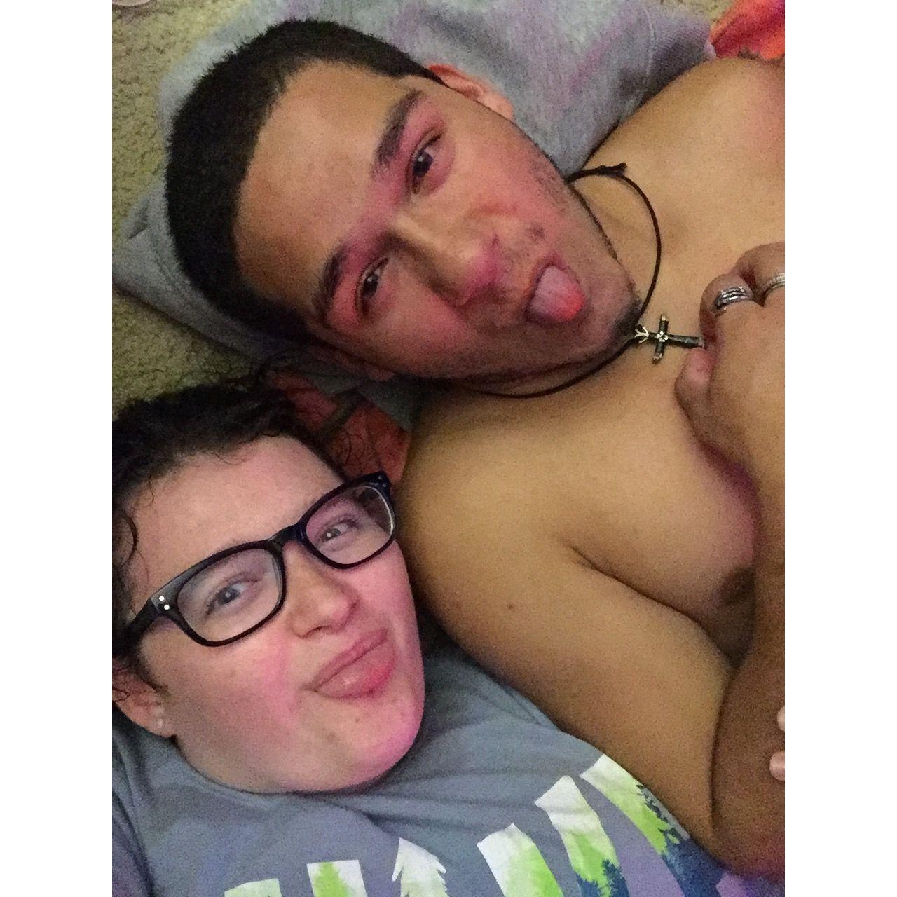 Staying the night at laurenzio's moms house