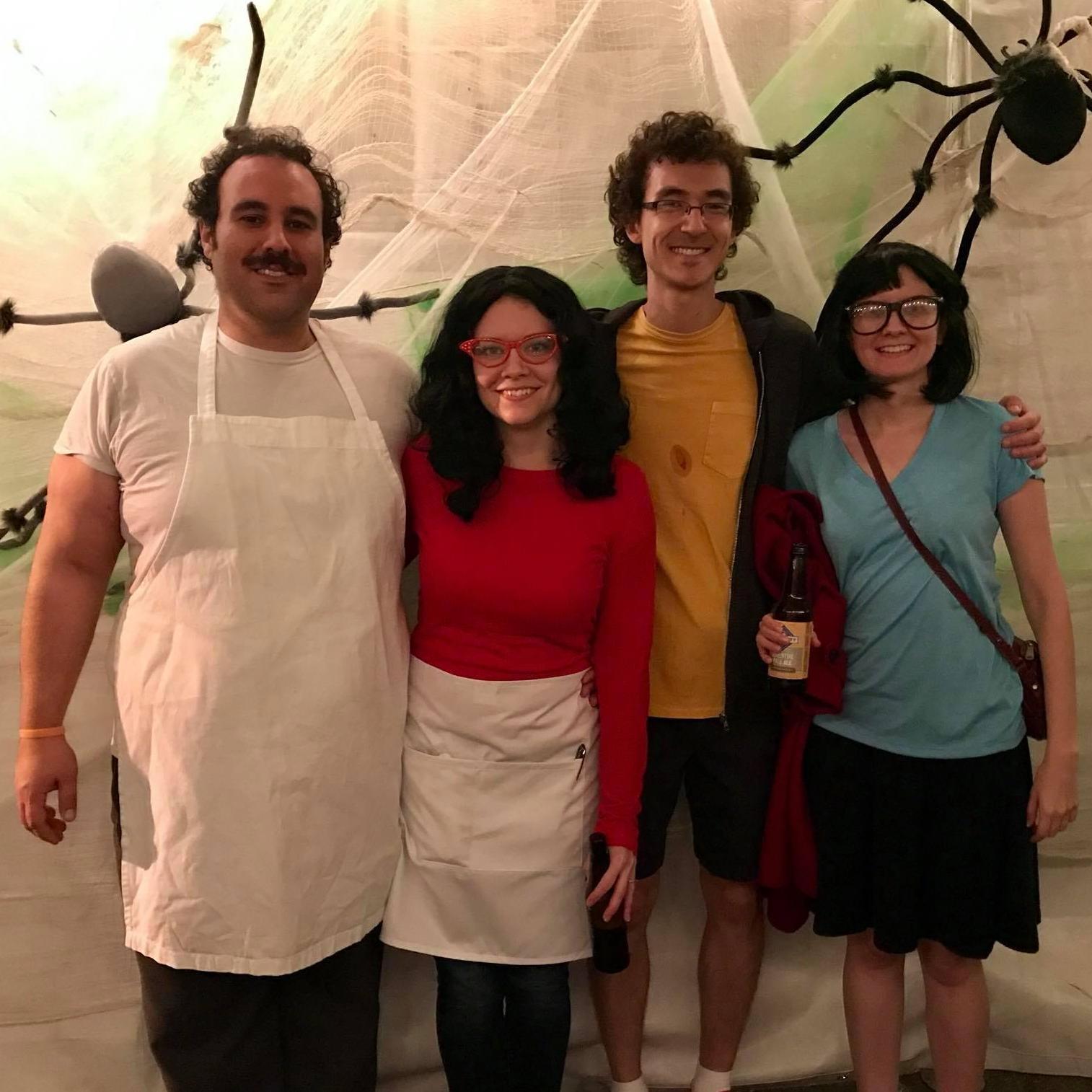 Celebrating Halloween as Tina & Gene Belcher