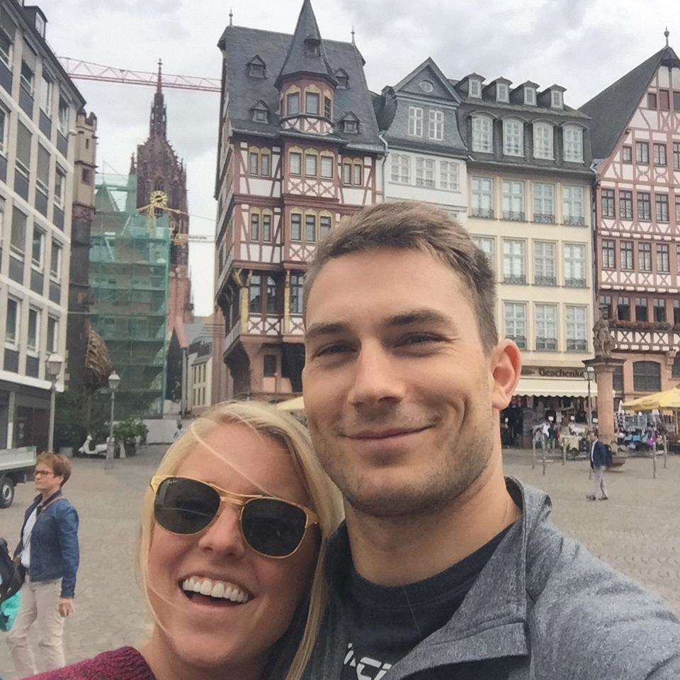 August 2016 Frankfurt. The day after we found out his Visa was approved
