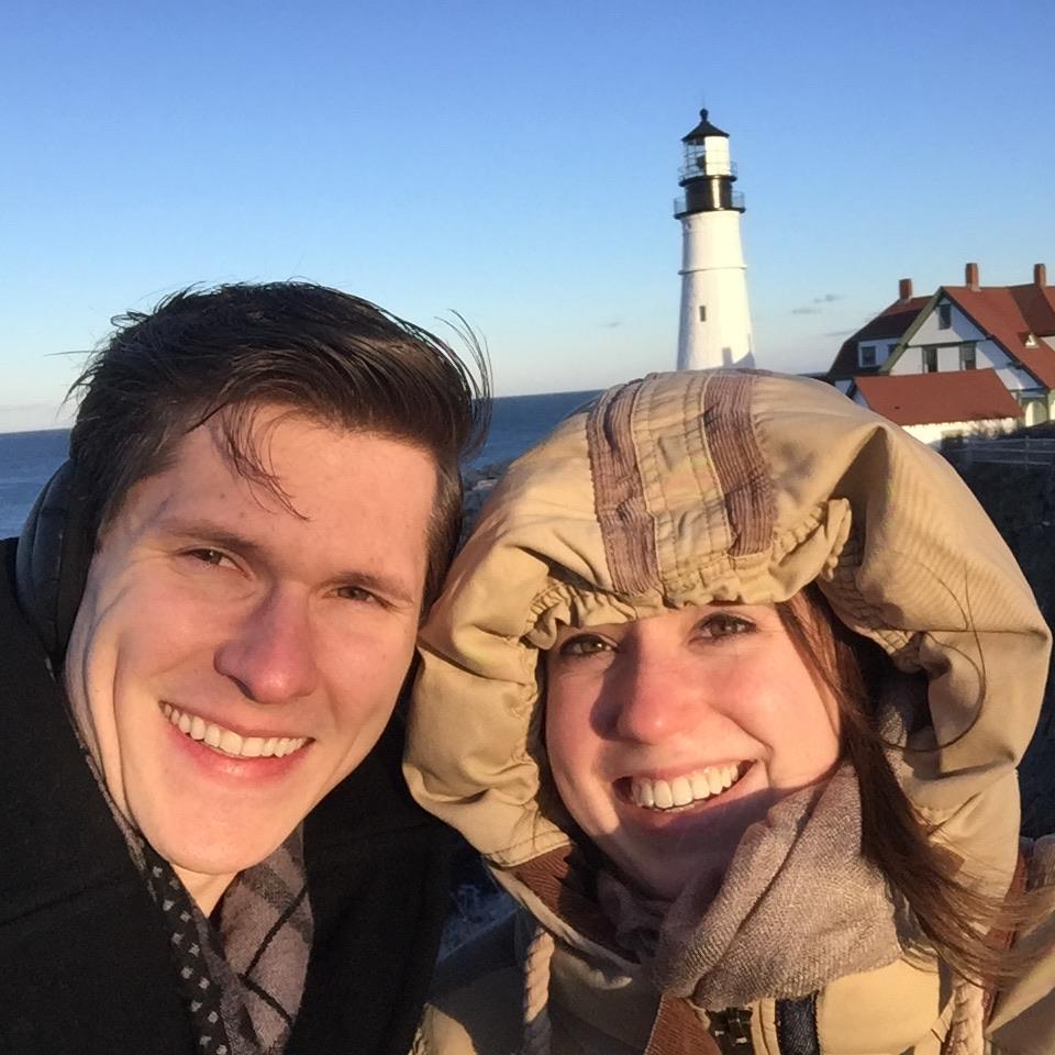 I said yes! It was about 20 degrees and very windy when Tom proposed at Portland Head Light. We were ecstatic and chilly all at once!