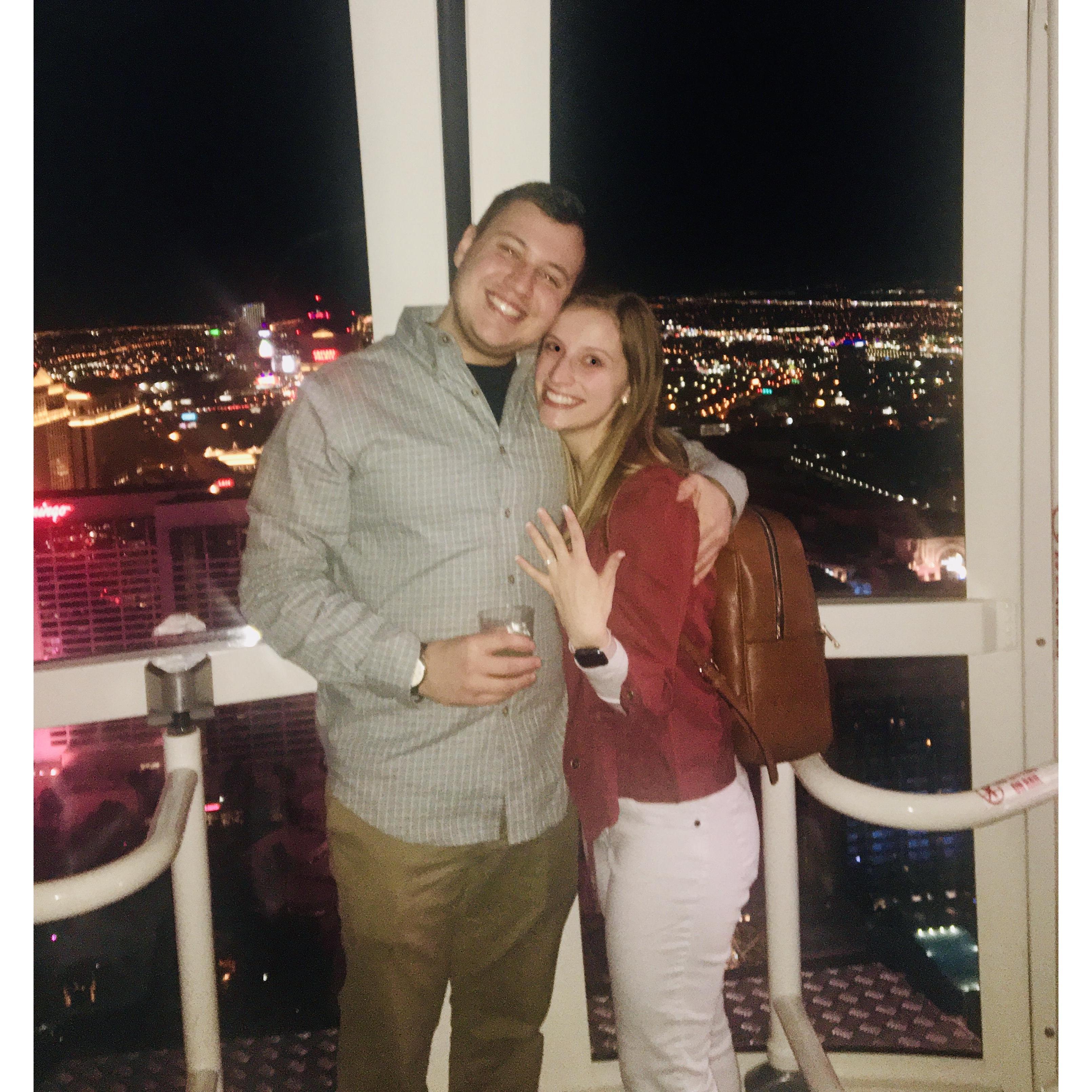 Brad proposed at the top of the High Roller in Vegas! - February 15, 2020