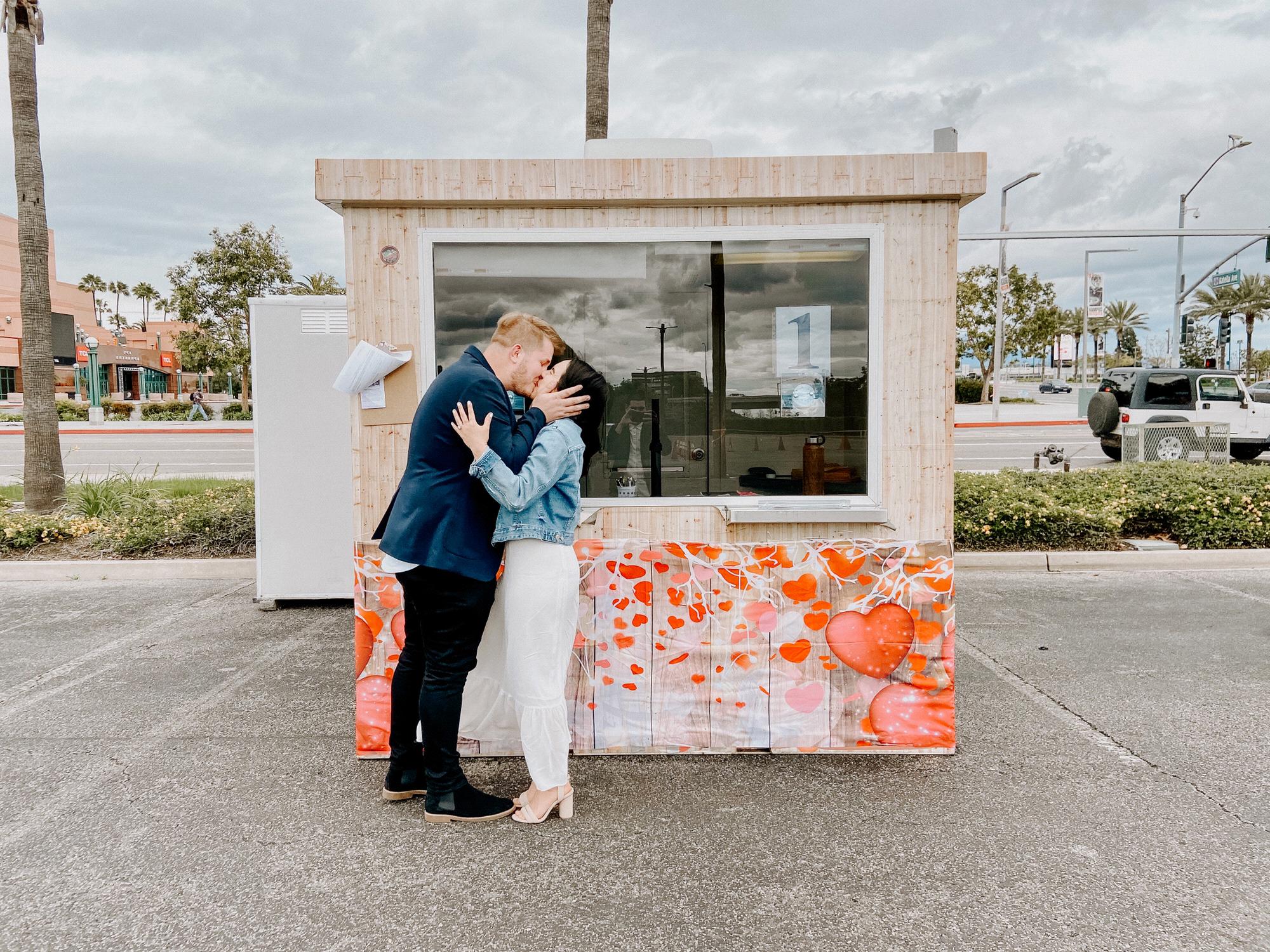 Nico and Melody legally got married in the middle of the Coronavirus pandemic in the Honda Center parking lot!
