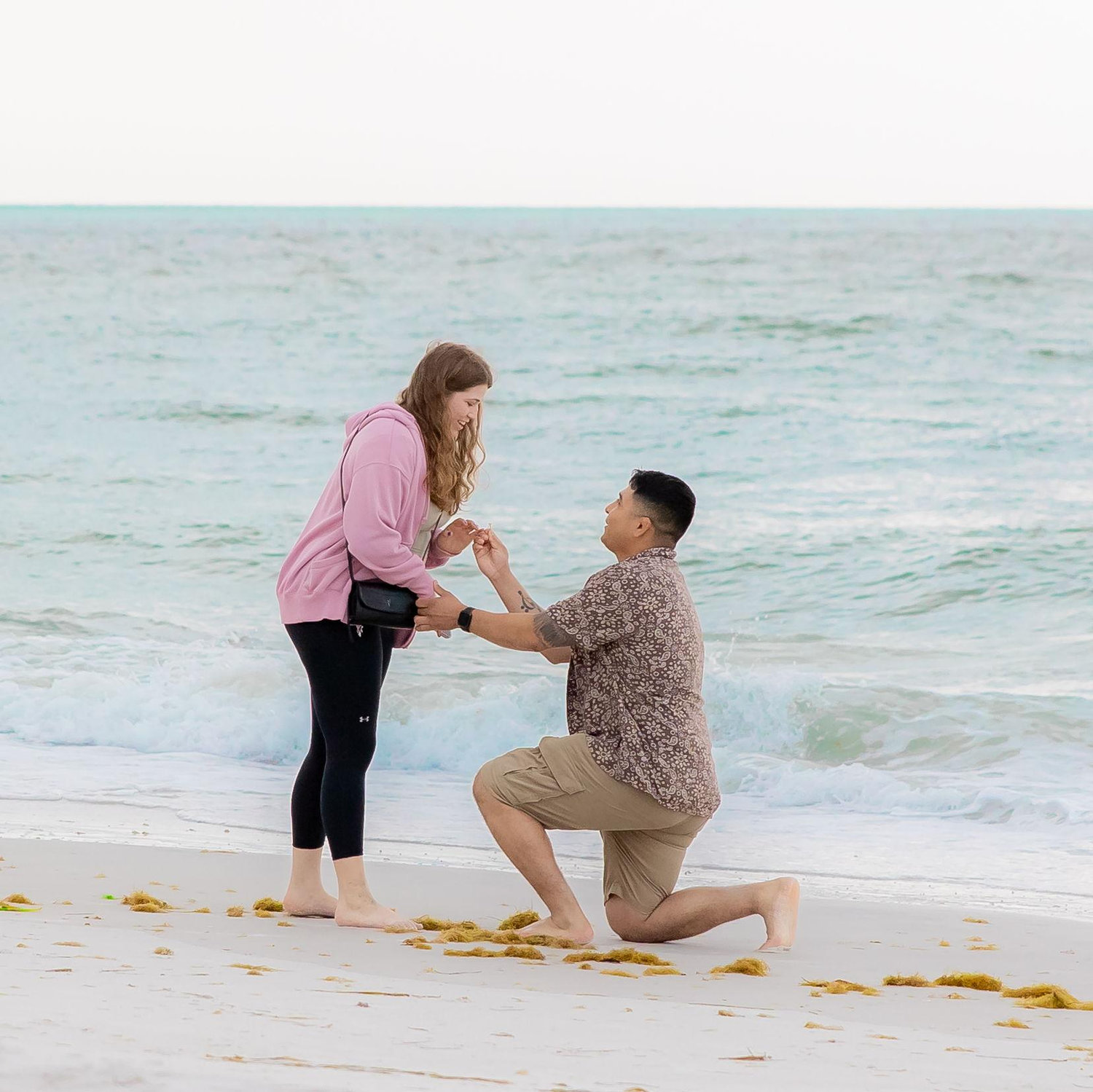 This is when Luis proposed on Anna Maria Island; he had a photographer capture our special moment.