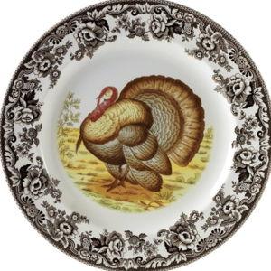 Spode Woodland Turkey Salad Plate