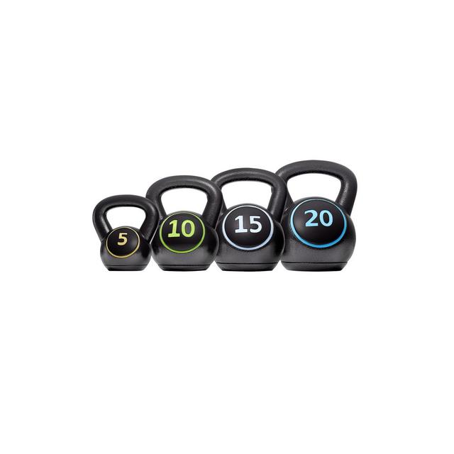 Yaheetech 50lbs Kettlebell Set for Home Gym Fitness Black