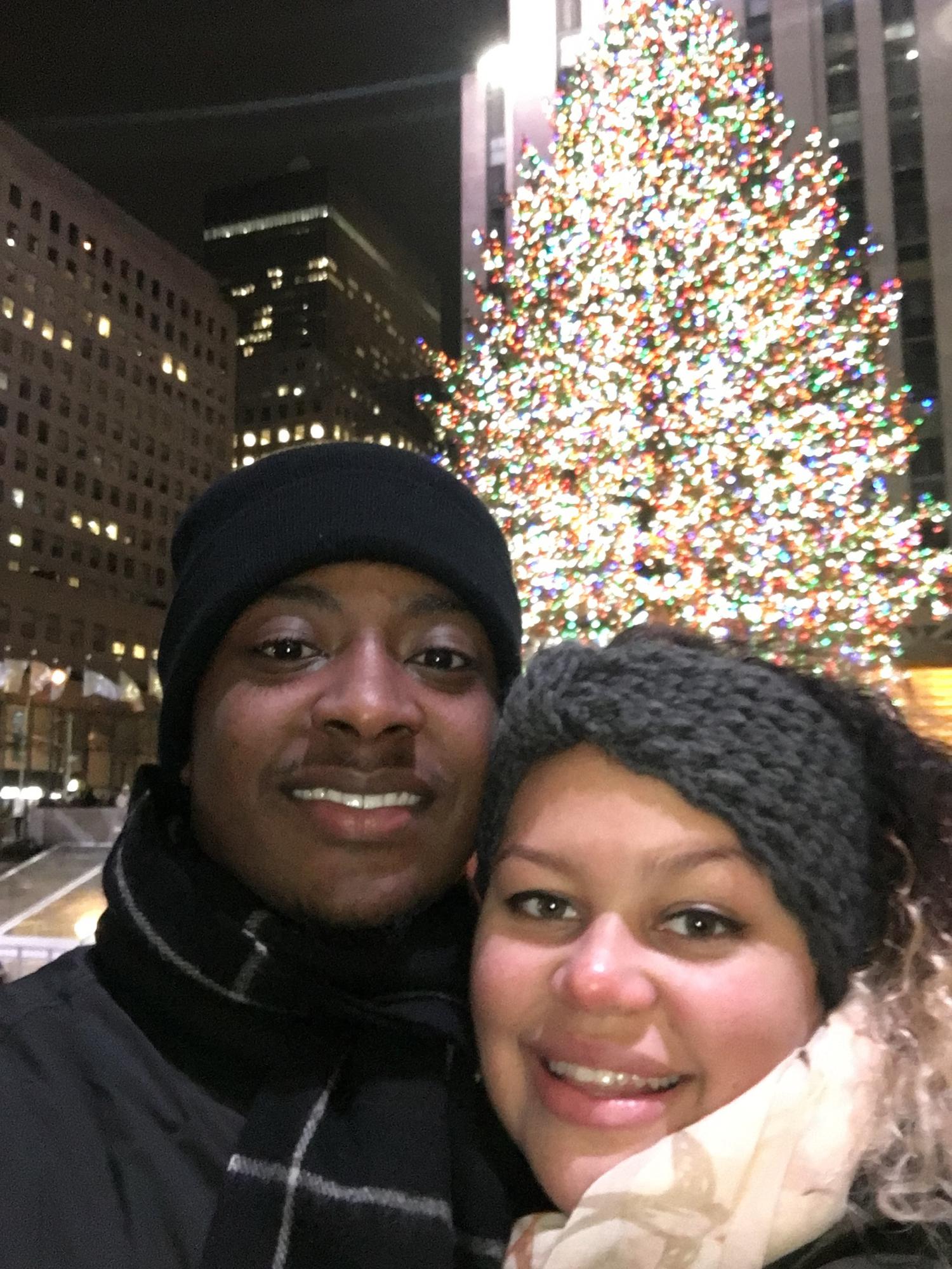 Cay&Jay take Rockefeller Tree 2017