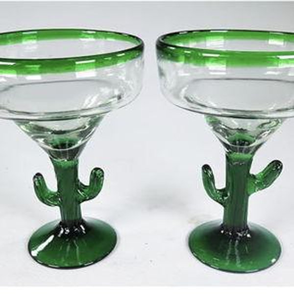 Cactus Margarita Glasses