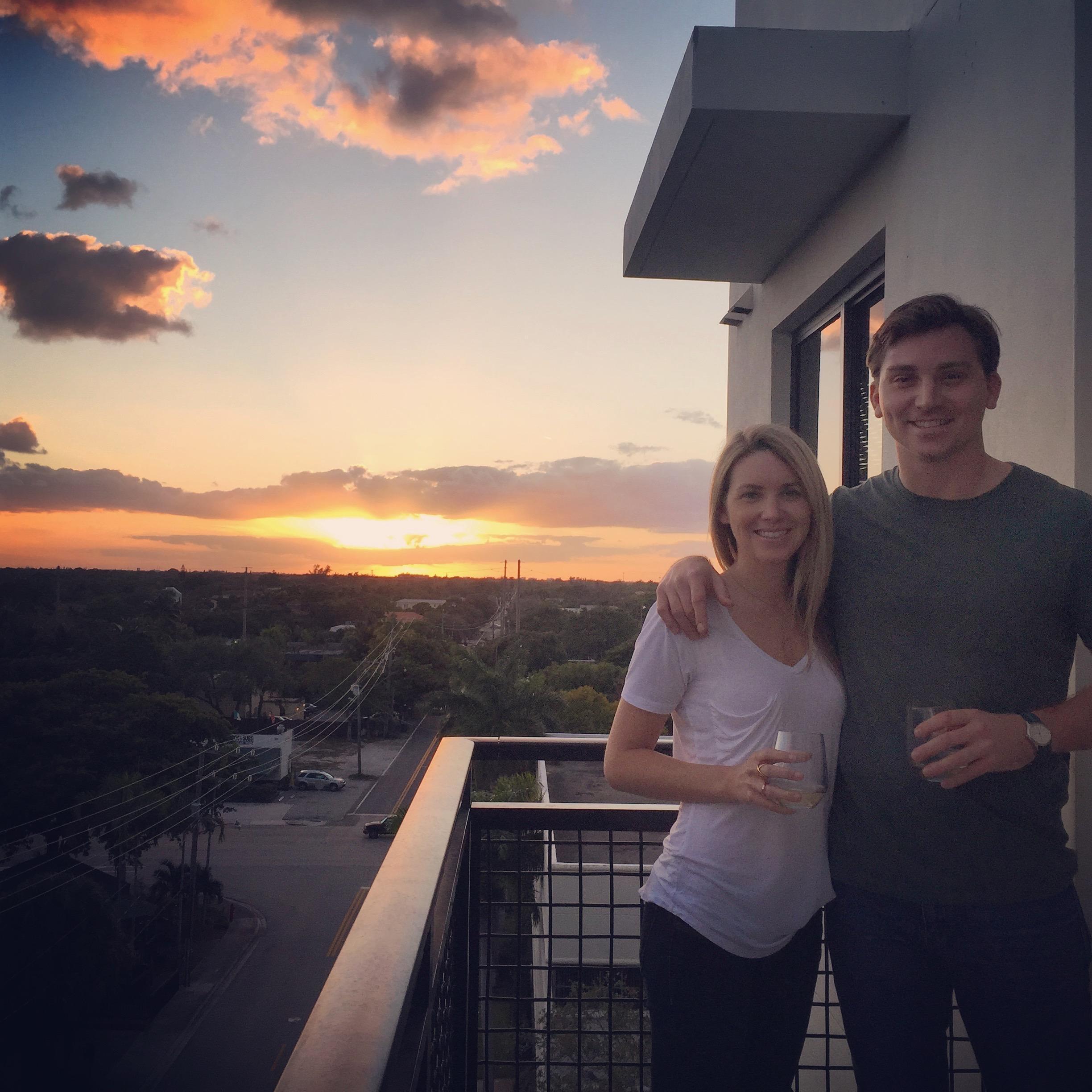 First night in our first place, 2017