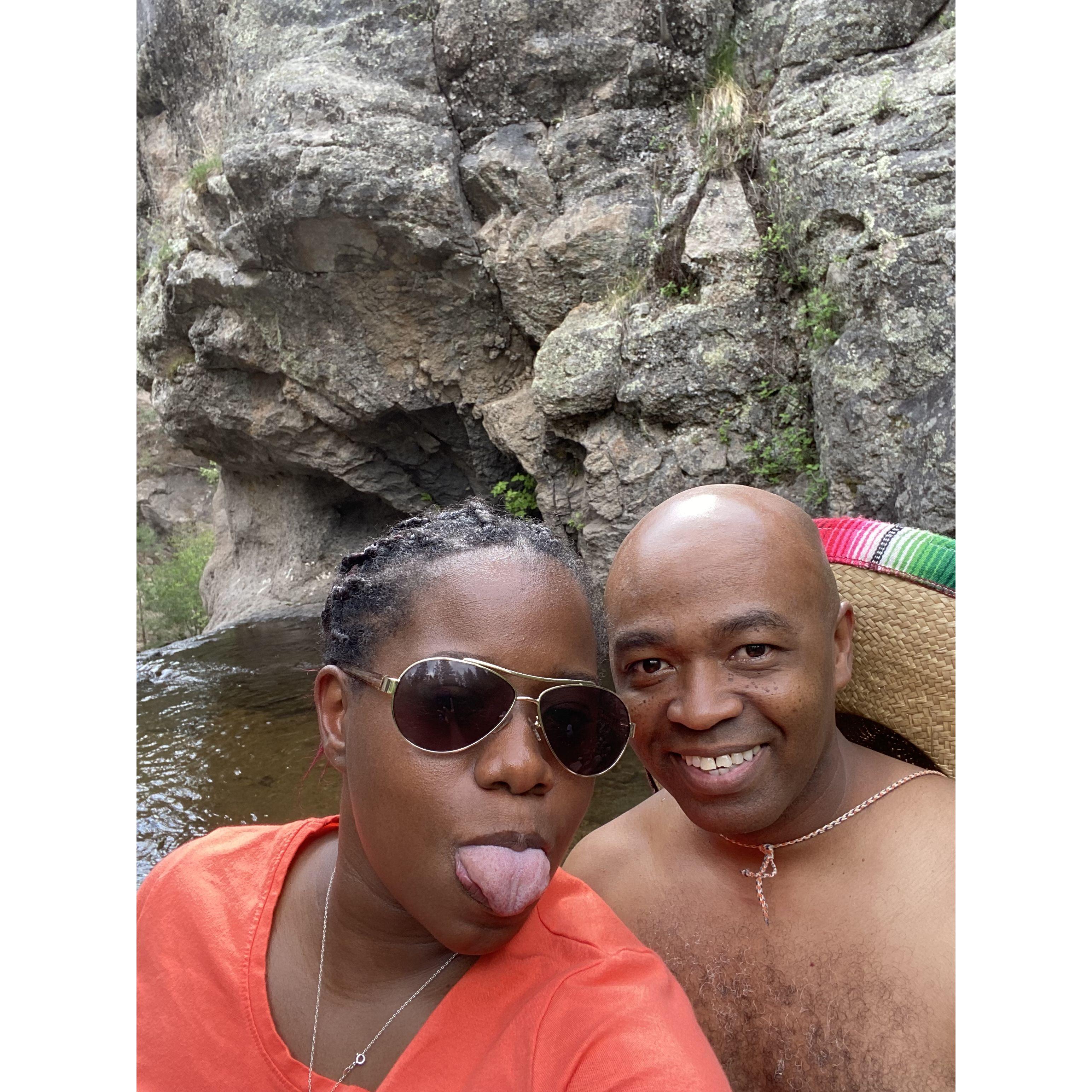 Jemez Waterfall. We try to go every year.