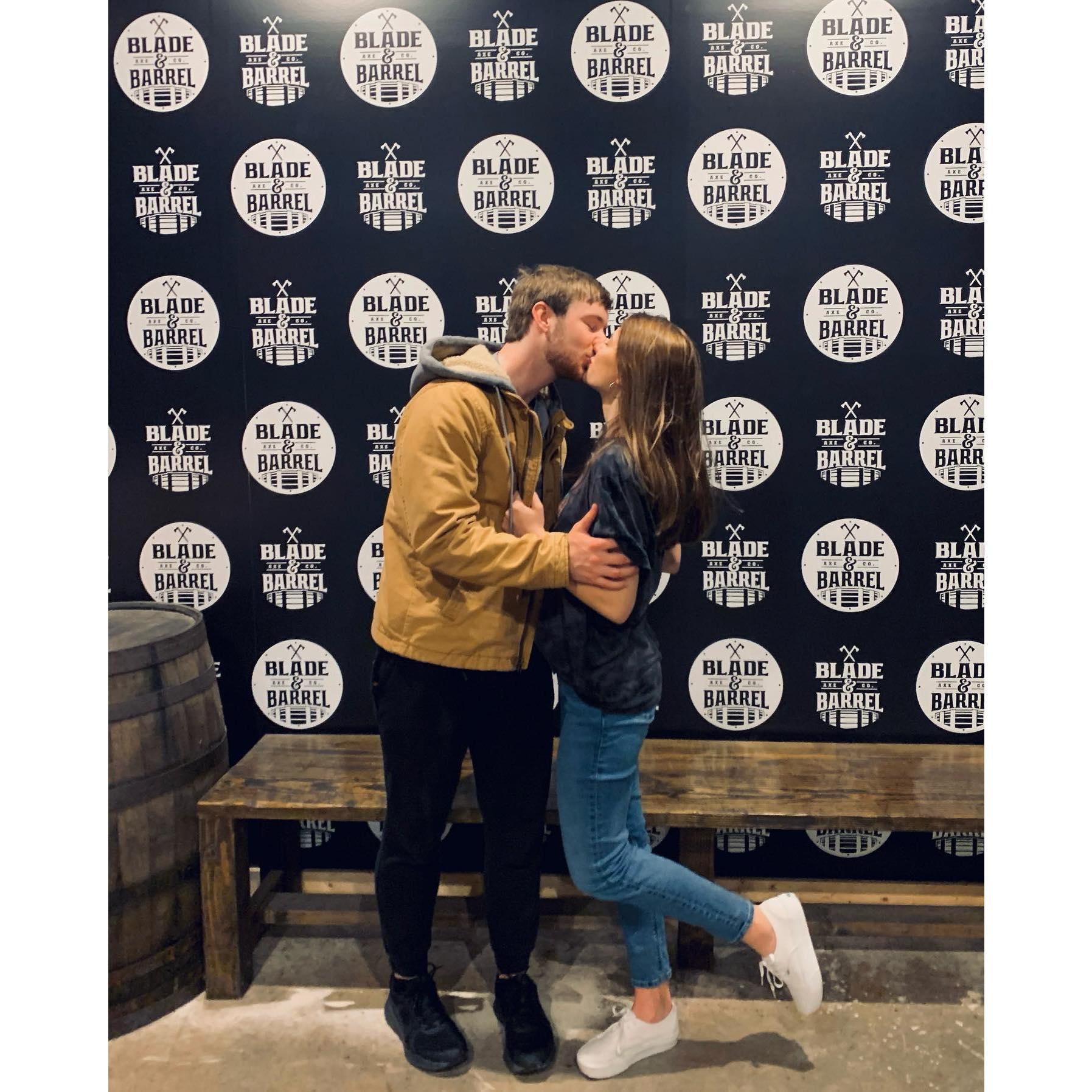 Ax Throwing Date Night