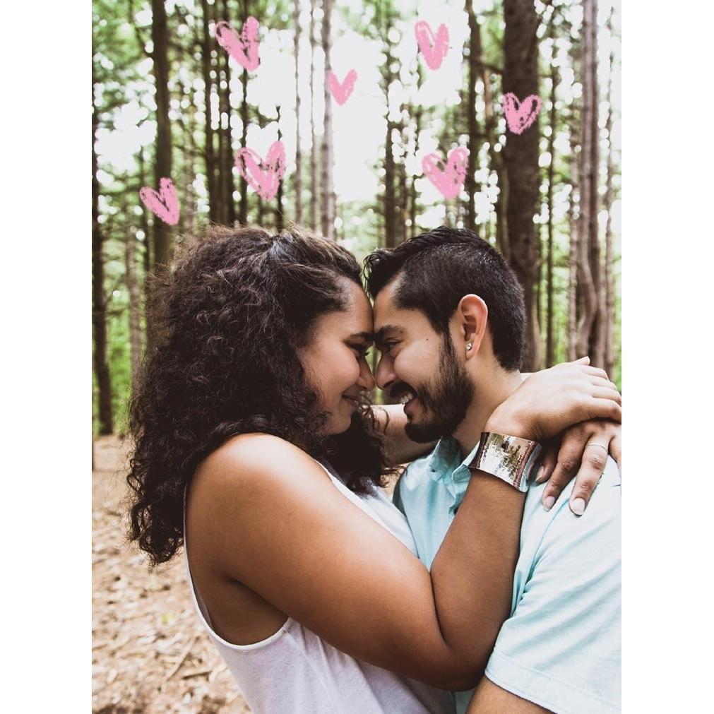 Our first time taking professional photos together - does it look familiar? We went full circle and also did our engagement photos here!