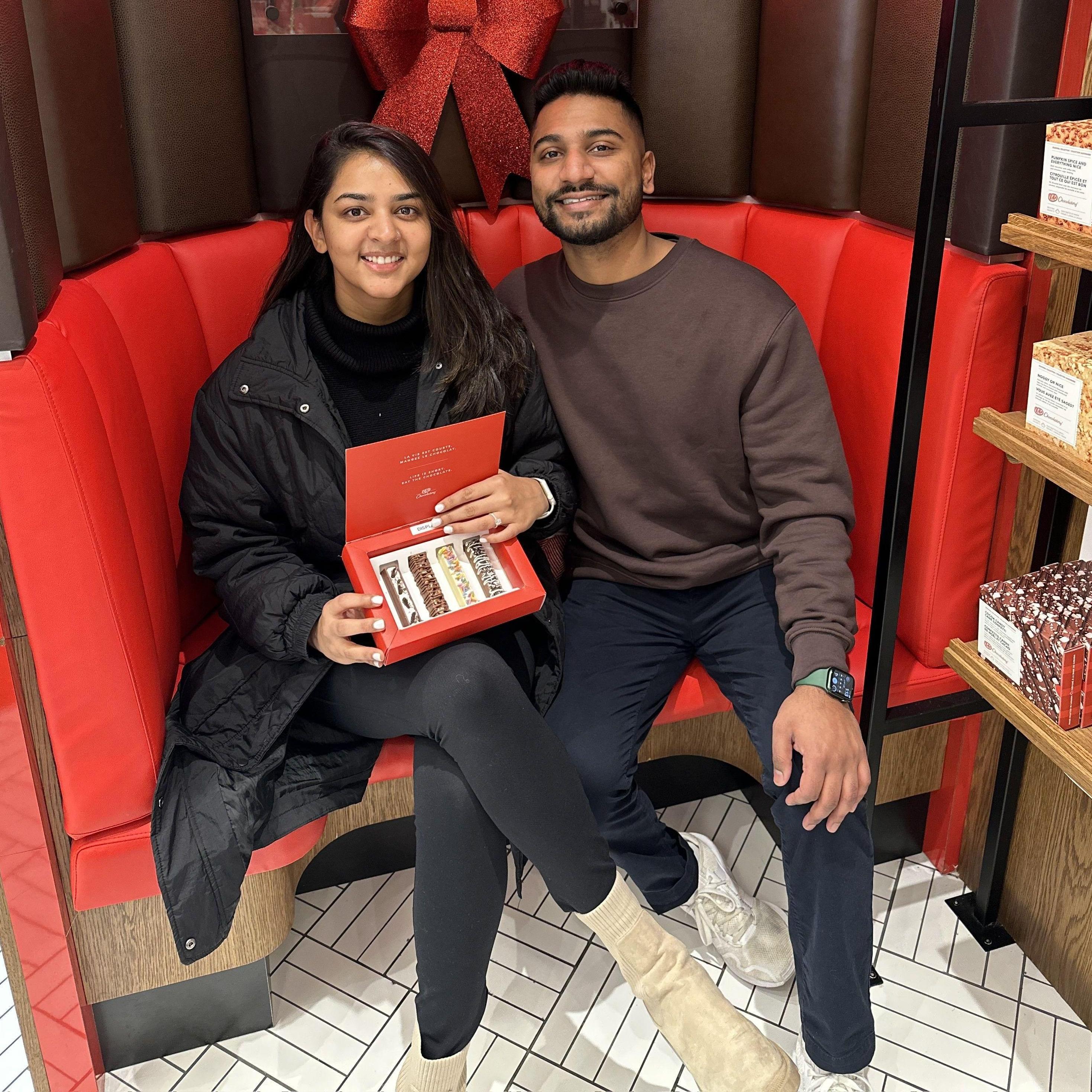 Dec 2022 | Hirsh's first Christmas with the Patel Squad in Canada! By the way, Nestle Kit Kat is WAY better than Hershey's Kit Kat.