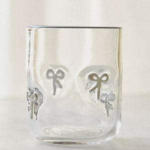 Icon Juice Glass- White Bow