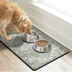 Dog Food Mats for Floors, Absorbent Dog Bowl Mat for Food and Water Dispenser Mat, Quick Dry Cat Food Mat Pet Supplies
