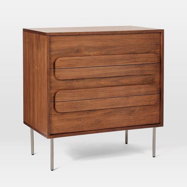 Gemini 3-Drawer Dresser, Walnut