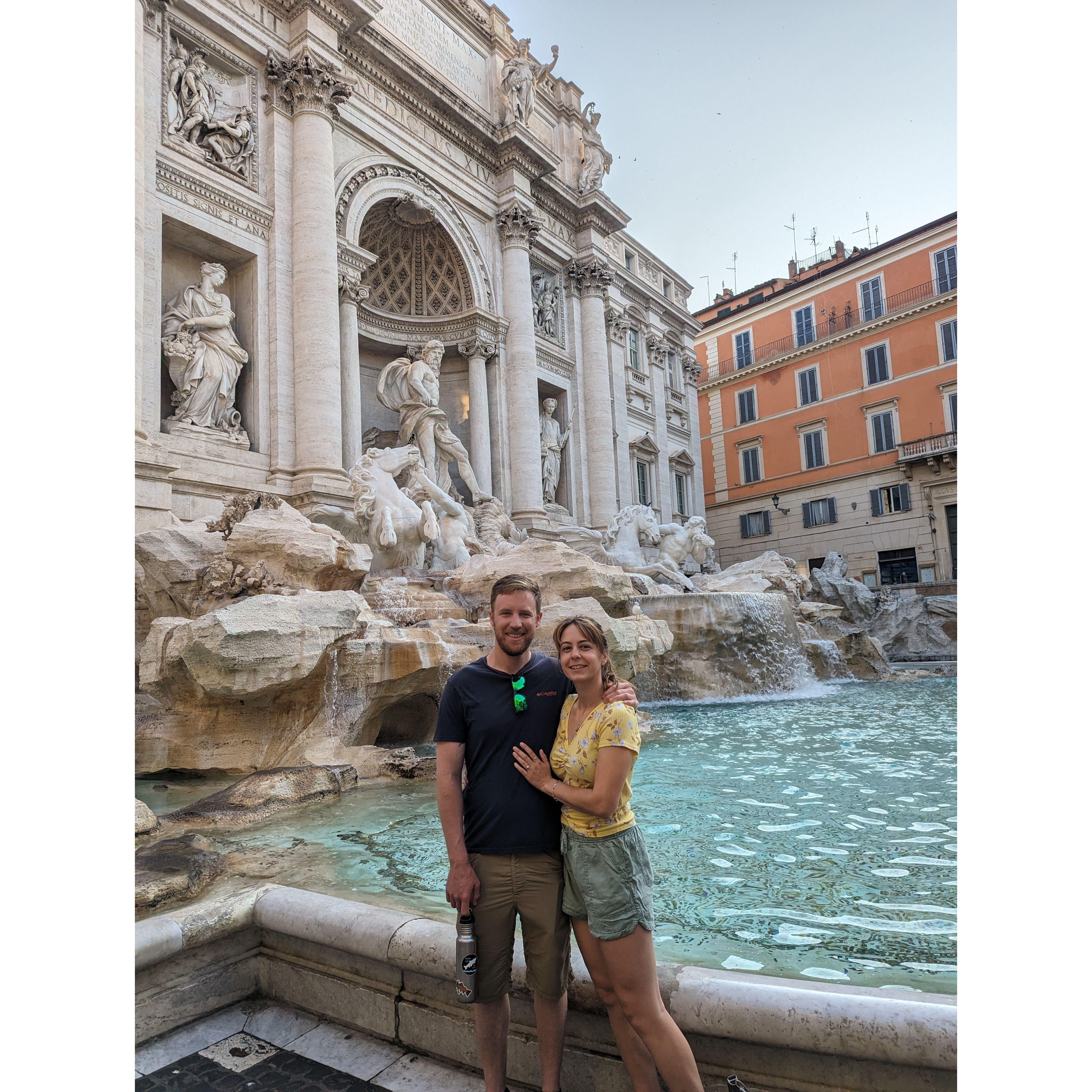 Trevi fountain summer 2023