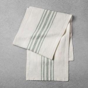 Striped Woven Table Runner - Cream/Green - Hearth & Hand™ with Magnolia