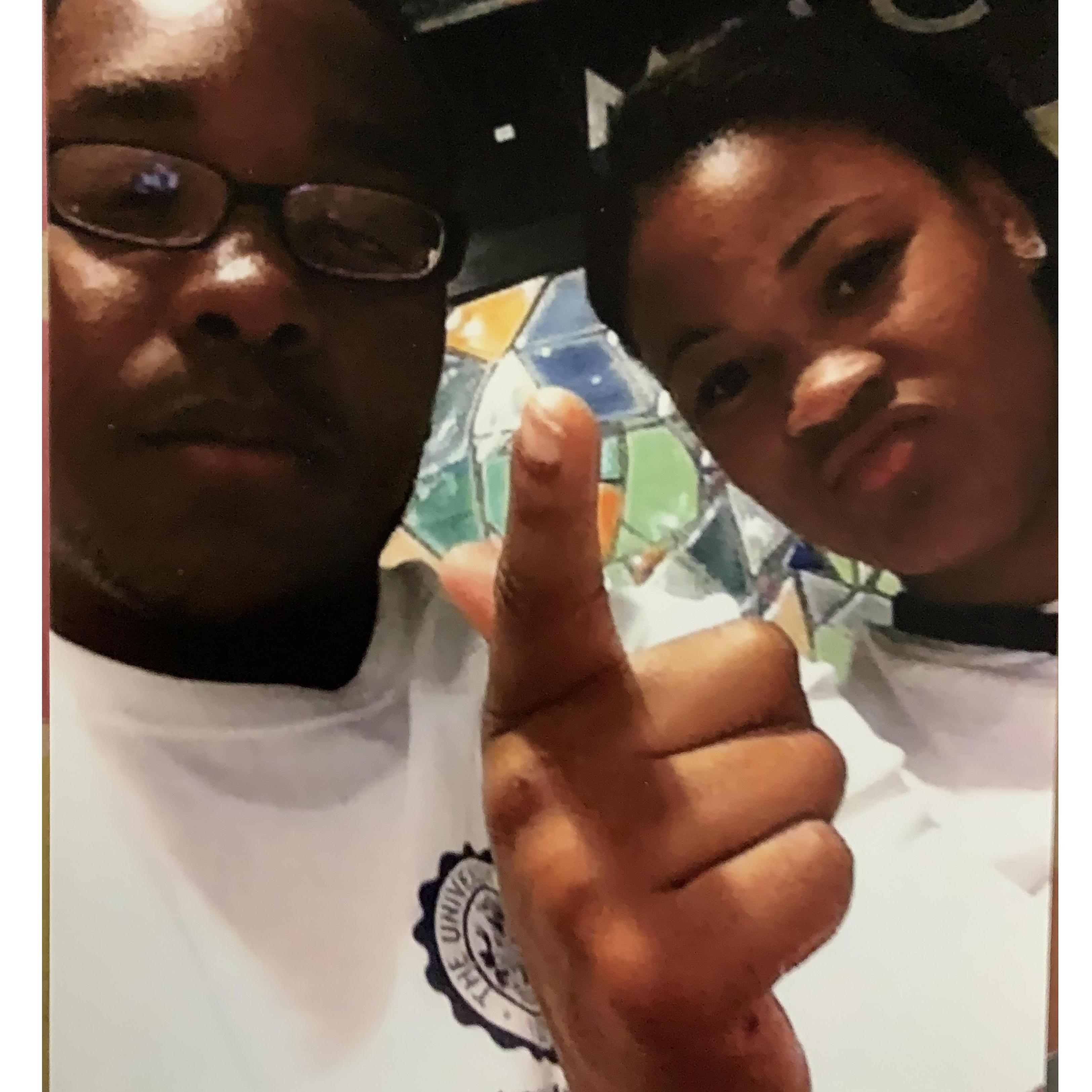We worked our first job together.