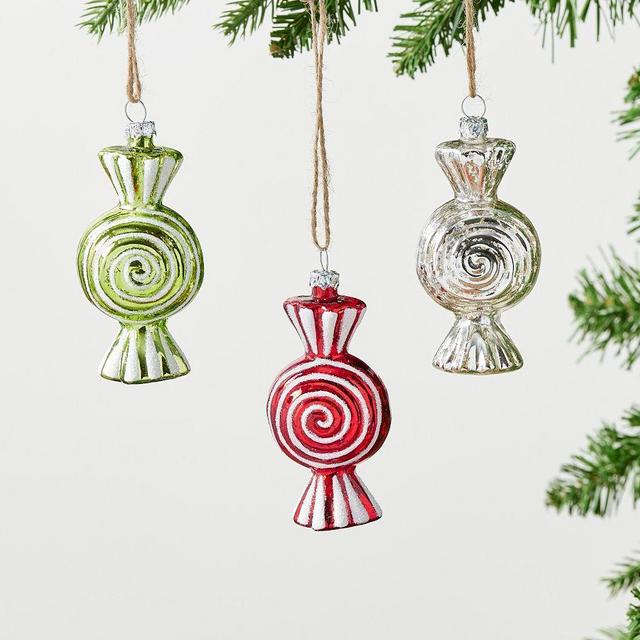 Candy Ornaments, Multi, Set of 3