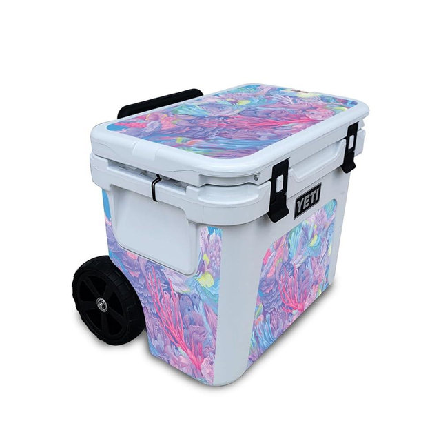 Skin Compatible with Yeti Roadie 32 Wheeled Cooler - Dreamy Reef - Premium 3M Vinyl Protective Wrap Decal Cover - Easy to Apply | Crafted in The USA by MightySkins