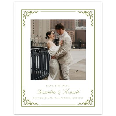 Marsh Green Wedding Digital Save the Date - Thalia Photo