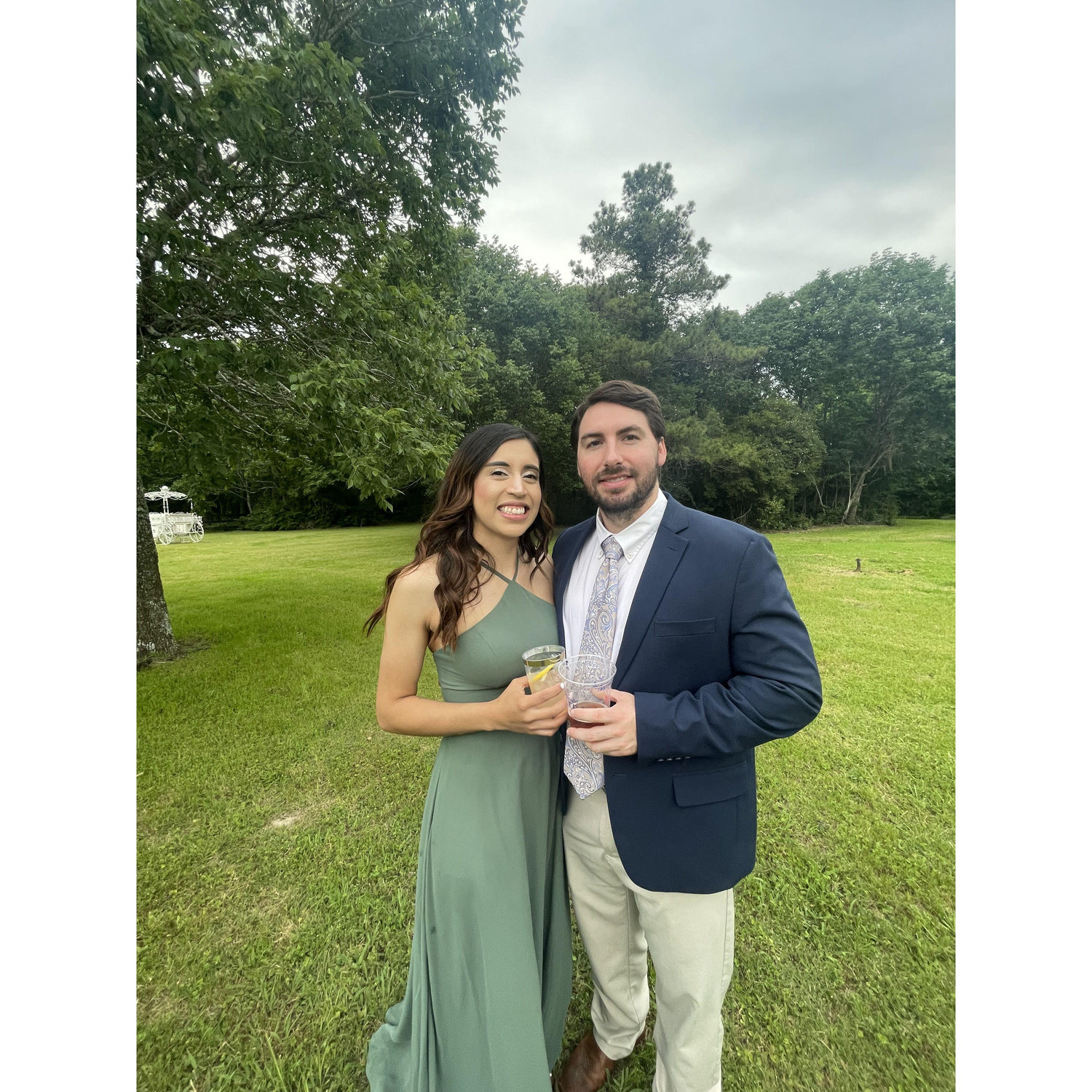 First wedding as fiancés… suddenly we take our RSVP very seriously!