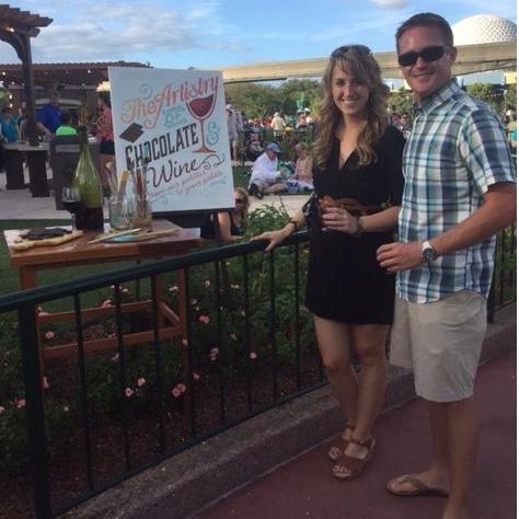 EPCOT'S Food and Wine Festival- the location of many of our first dates