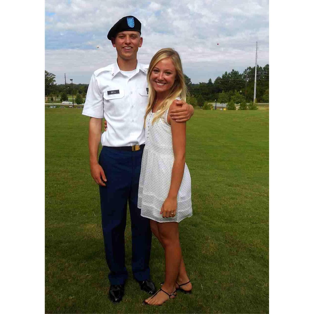 Blake's graduation from Ft. Benning, GA. This was the first time I got to hug him after 12 long weeks of writing letters. -Sept. 2012