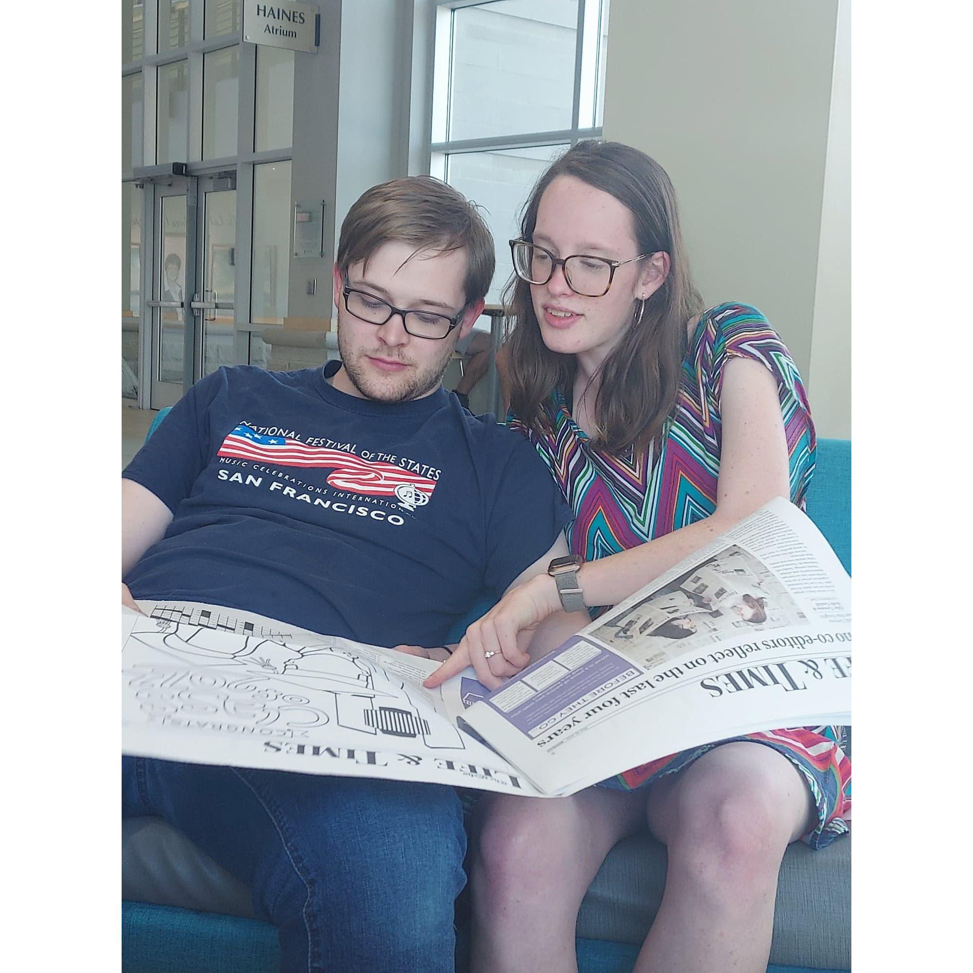 May 2022: Not sure why our friends often say we act like an old couple. ;)