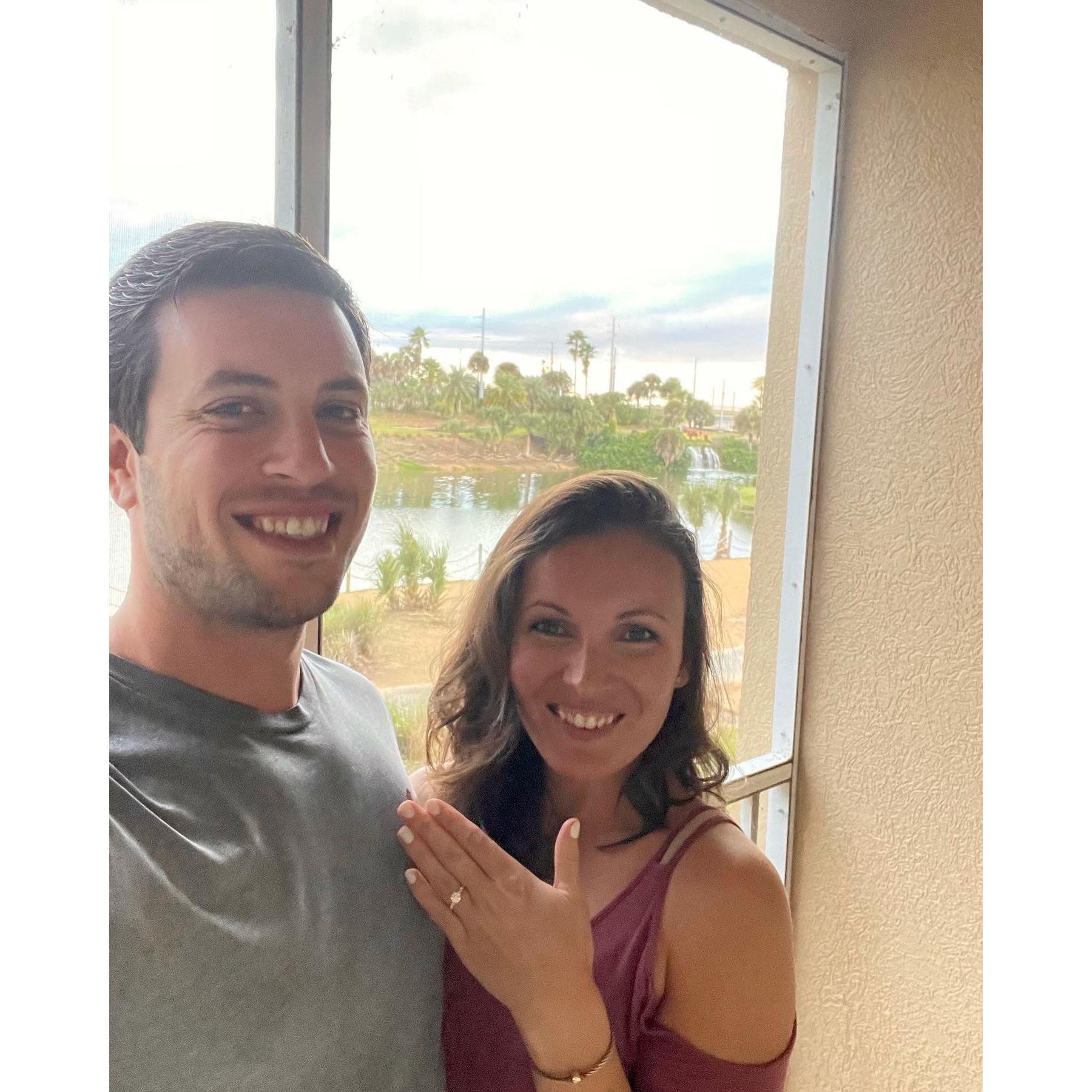 Engaged in Orlando, FL 😍