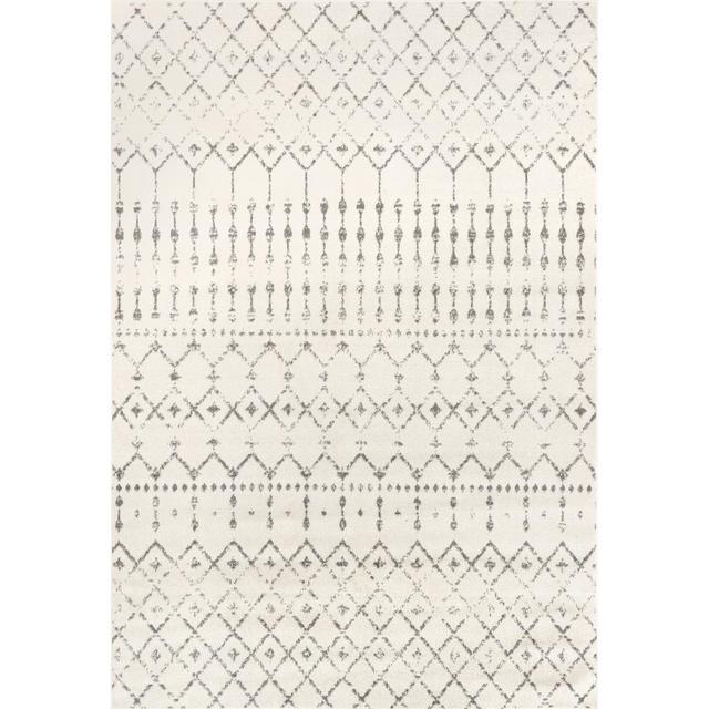 nuLOOM Moroccan Blythe Area Rug, 4' x 6', Grey