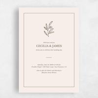 Green Wedding Invitation - Norcross Stamp