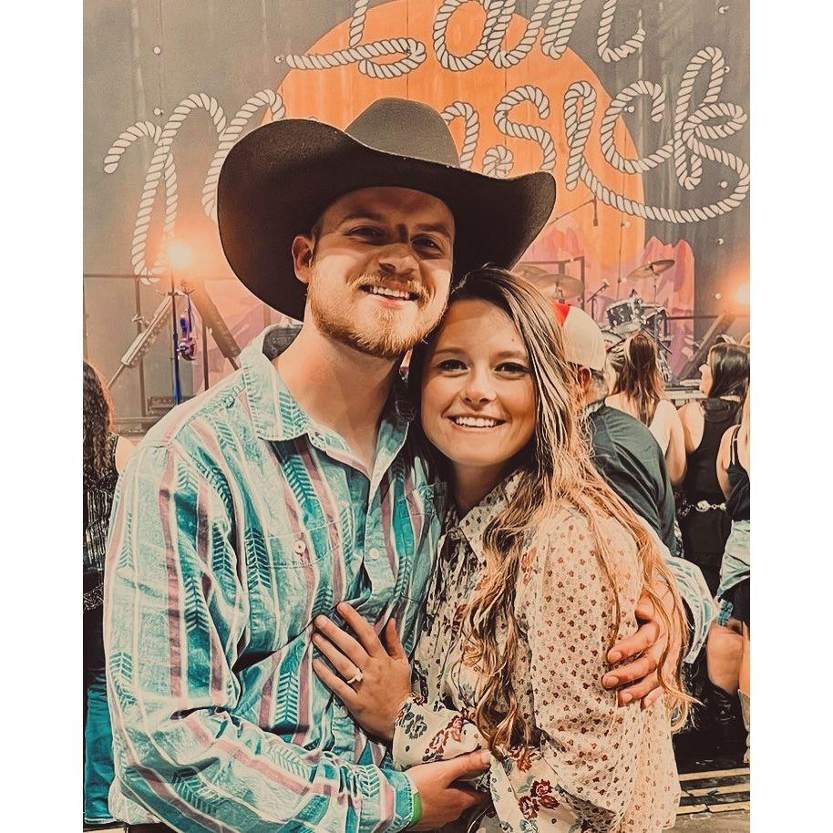Post proposal at the Randy Rogers Band and Ian Munsick Concert! What a night!