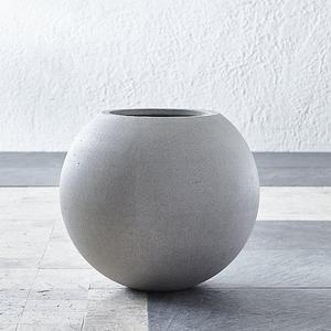 Sphere Small Light Grey Planter