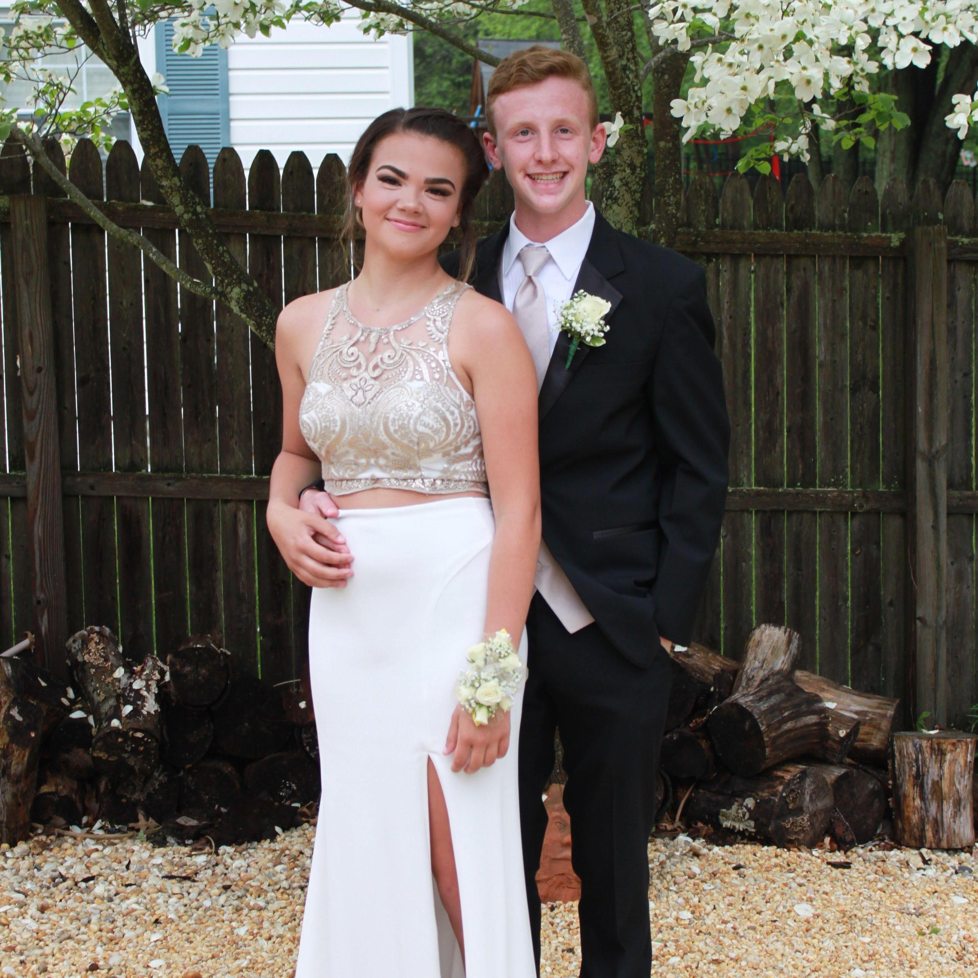 Our first prom together.