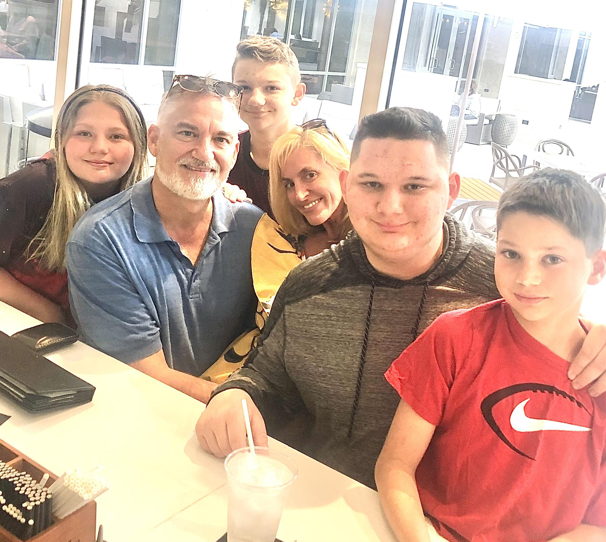 Scott & Trisha Badgley St Augustine Fl 
“Our Brady bunch”