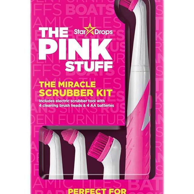 Stardrops - The Pink Stuff - The Miracle Scrubber Kit - 4 Cleaning Brush Heads