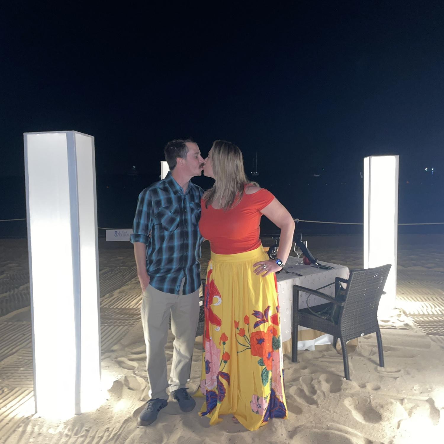 Dinner on the beach in Cabo