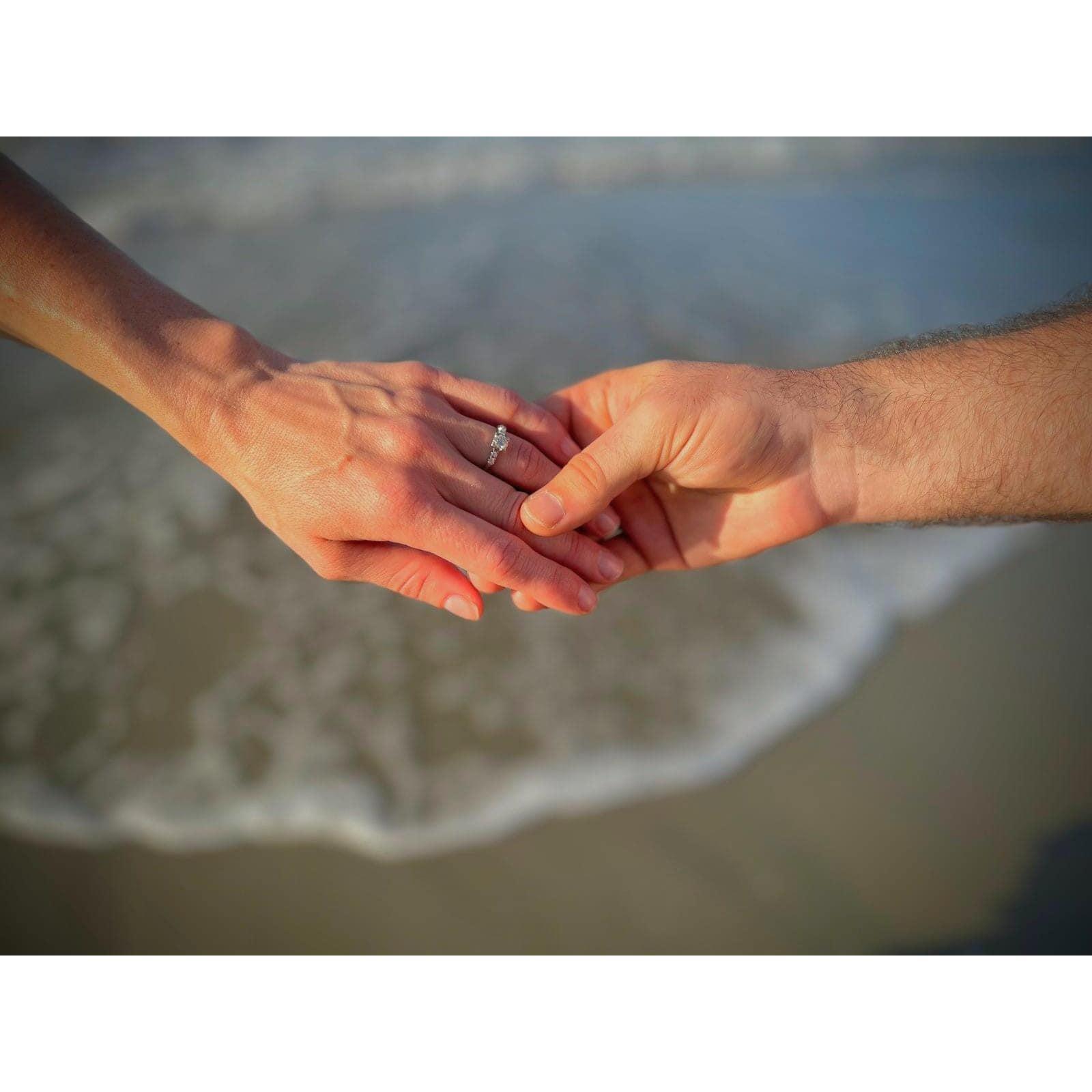 Allison and Dave never looked at rings together before their engagement - but she couldn't be happier with the family ring she was given.