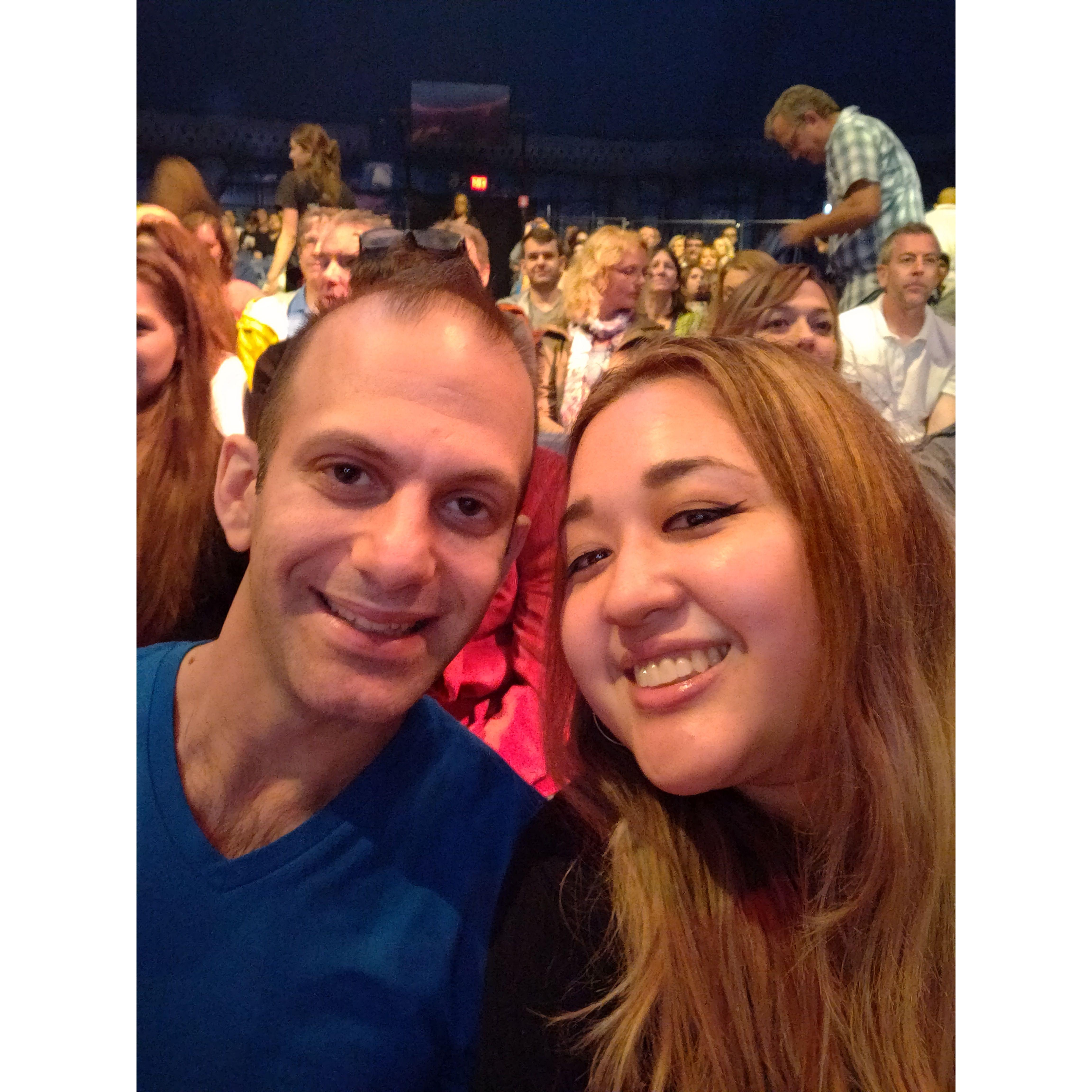Our first Cirque Du Soleil event together