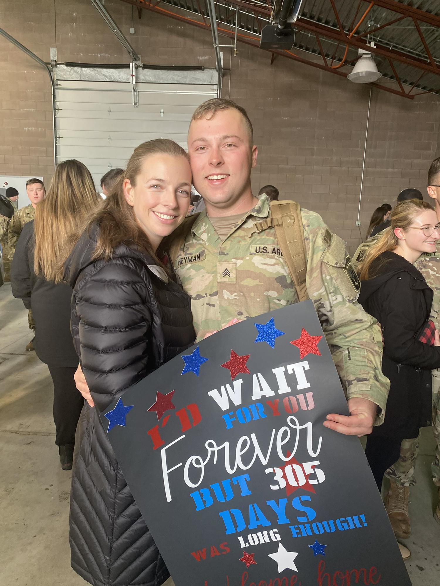 December 7, 2021 - Cole is home from deployment!