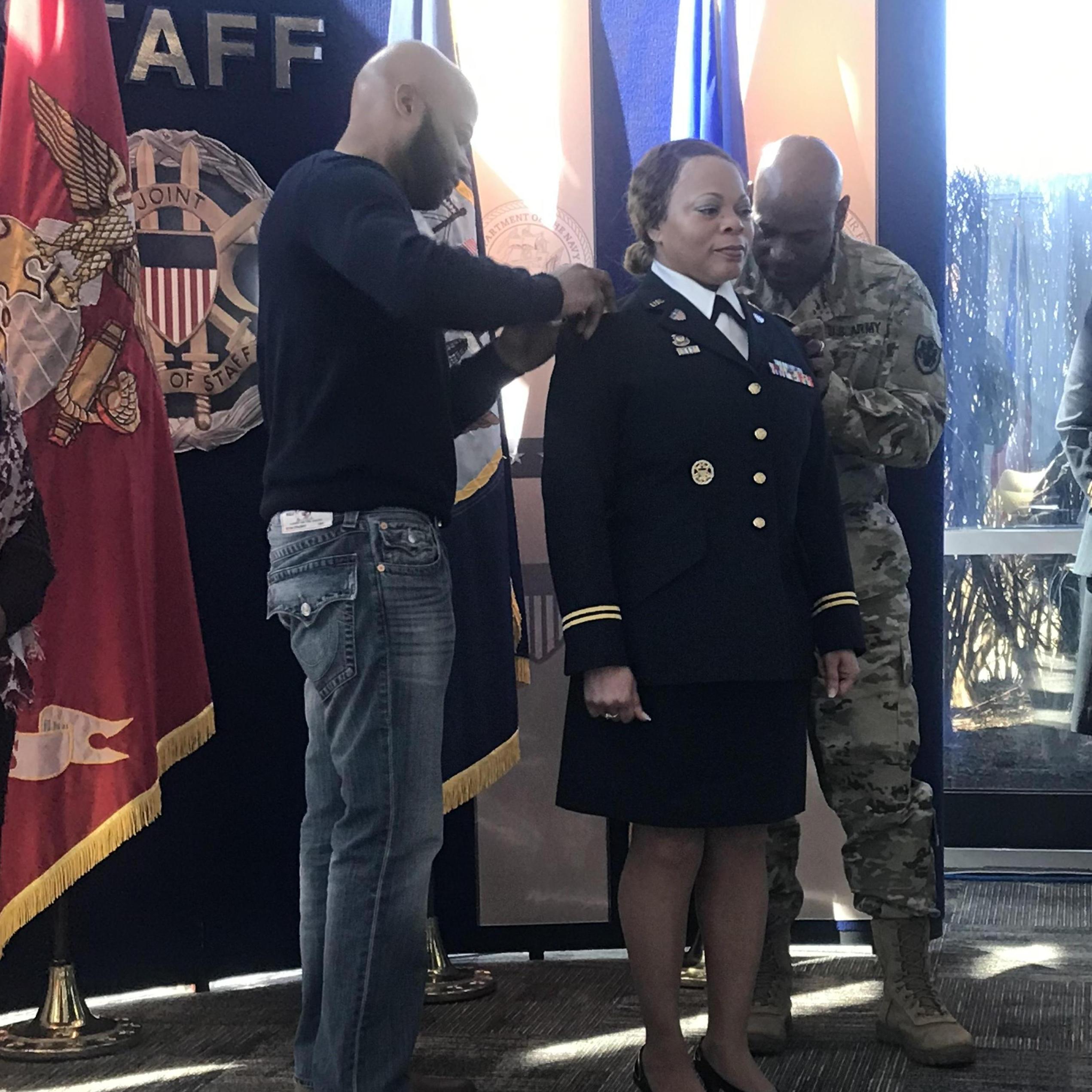 Zennie pining Rennee’s new rank for the military Feb 2019