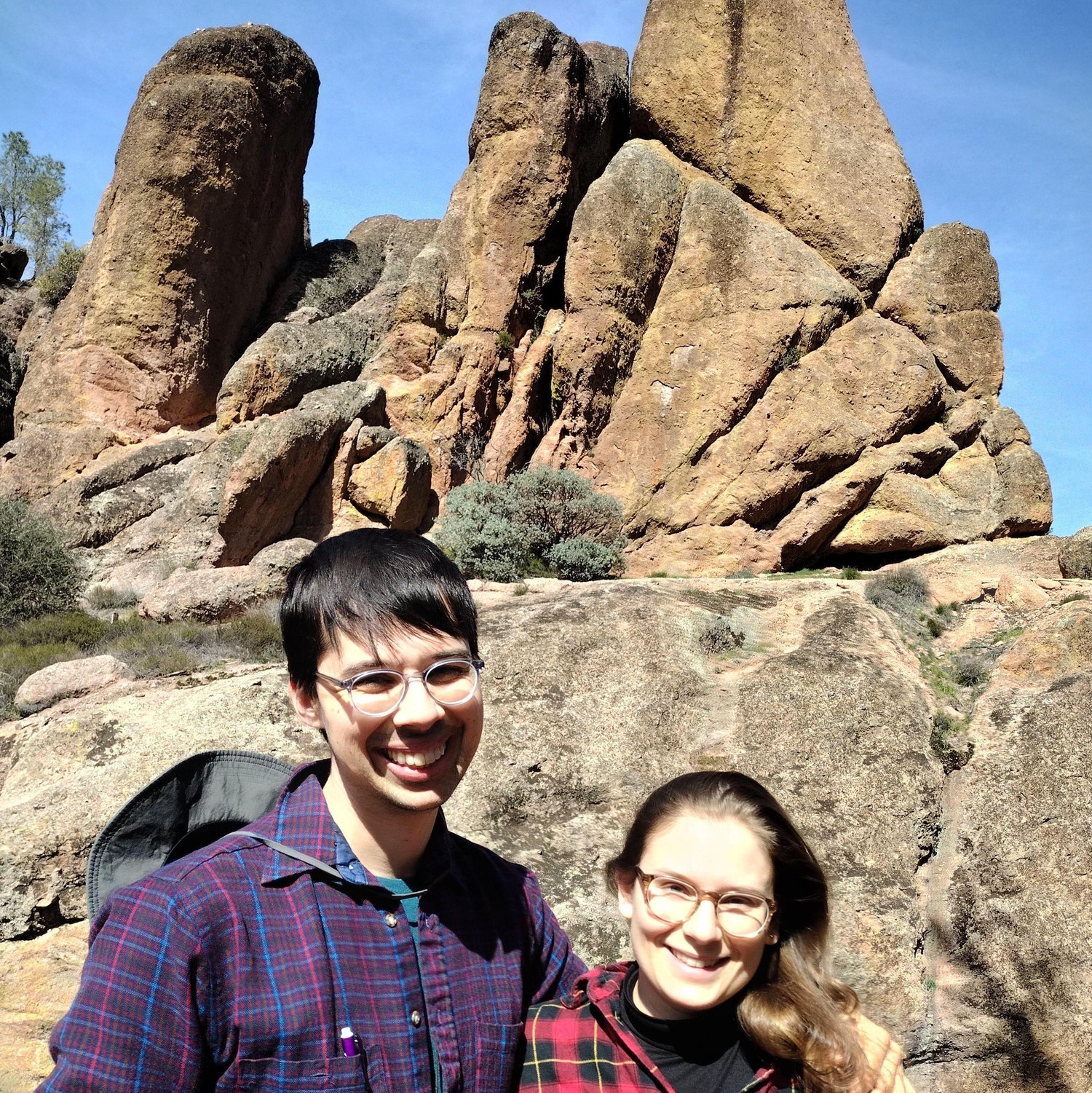 Hiking in Pinnacles national park, February 2023.
