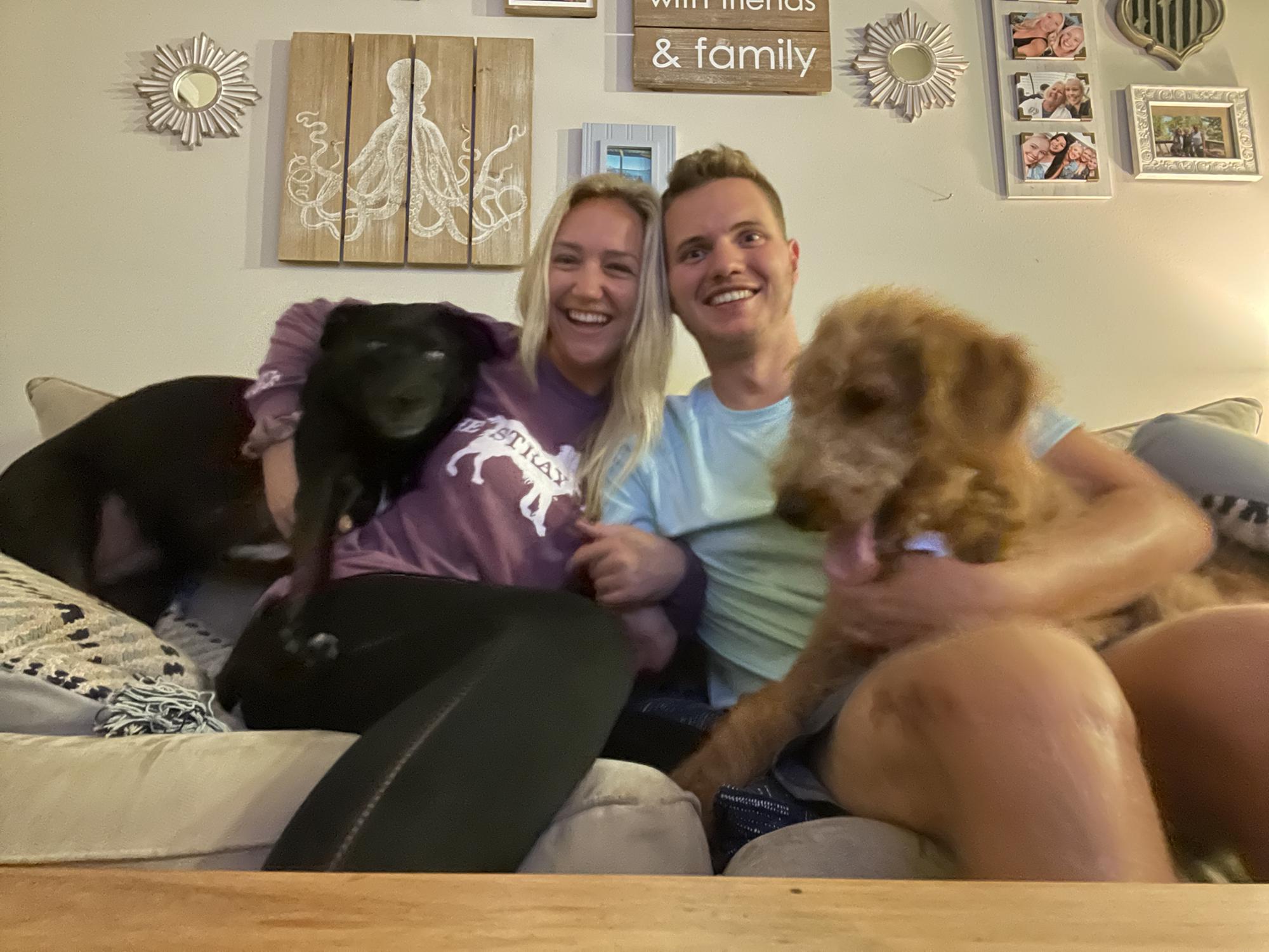 The first time Kenny and Kaia met and the first family photo!