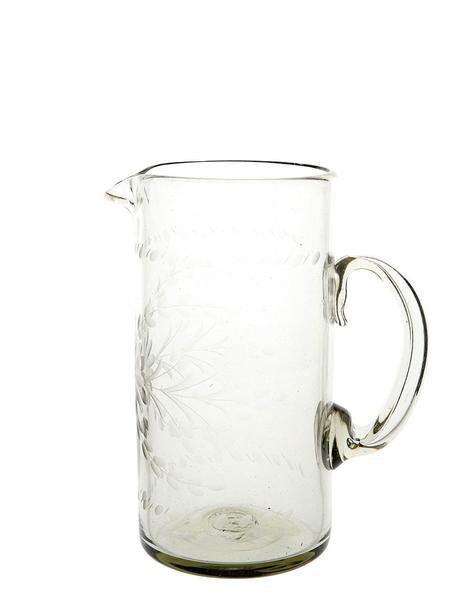 Clear Tall Glass Pitcher